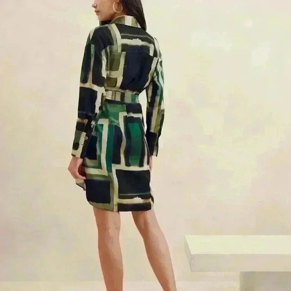 Banana Republic SATIN MINI SHIRTDRESS - Picture 2 of 4